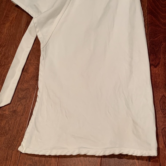 NWT Karen Millen Asymmetrical denim white dress - Picture 10 of 13